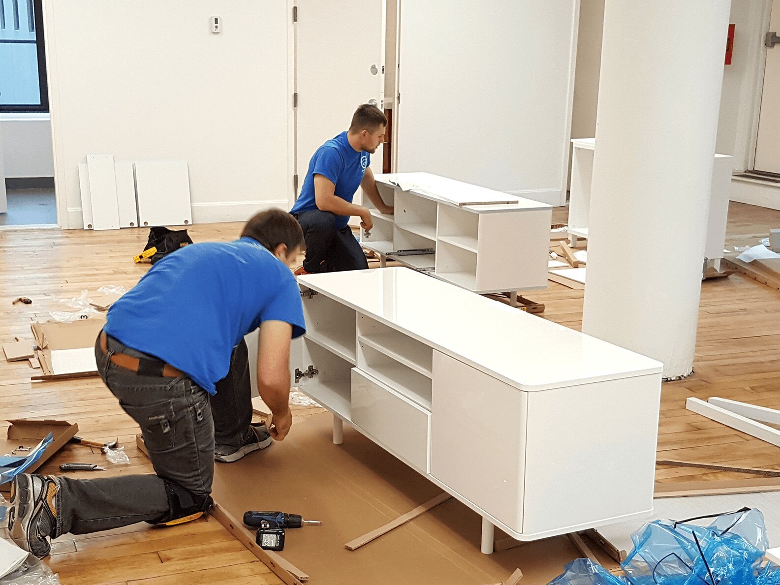 Furniture assembly in east London